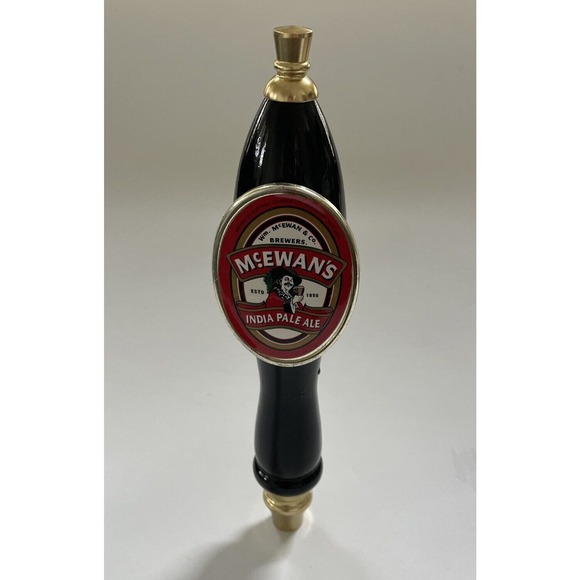 PUB STYLE WITH BADGE McEWAN'S‎ INDIA PALE ALE BEER TAP HANDLE Barware 11.5" - Picture 1 of 11